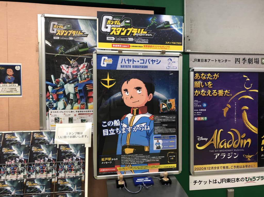 松戸駅ガンダムスタンプラリー