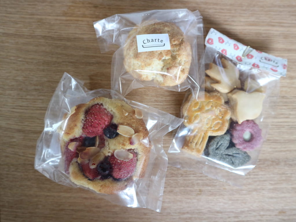松戸市にあるCharteの焼き菓子